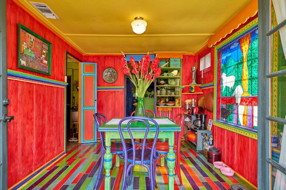 Painted kitchen and tile