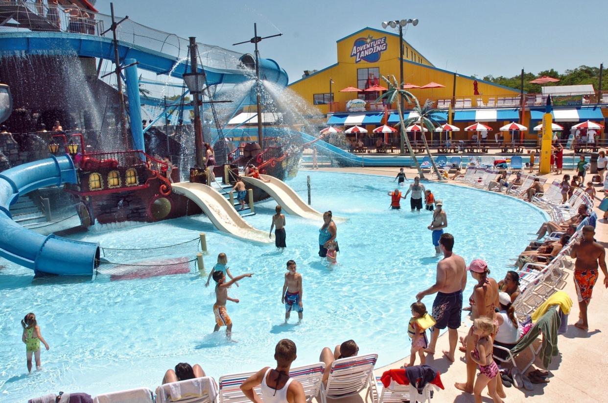 Adventure Landing in Jacksonville Beach with its water park, go-kart track, arcade and other amusements remains open at least for now.