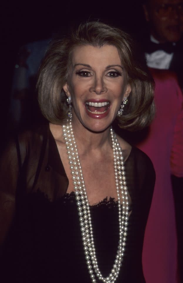 Joan Rivers at the Met Gala, 1992