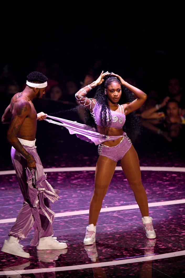 Normani performing at the 2019 MTV Video Music Awards.