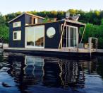 <p>Although you might miss the creature comforts of hot water and electricity a bit, this picturesque <a href="https://www.airbnb.com/rooms/9678942" rel="nofollow noopener" target="_blank" data-ylk="slk:houseboat;elm:context_link;itc:0;sec:content-canvas" class="link ">houseboat</a> in western Quebec is the perfect place for a glamping-like experience on the water. Guests can partake in swimming and fishing on the picturesque Gatineau River and enjoy some serious summertime R&R. </p>