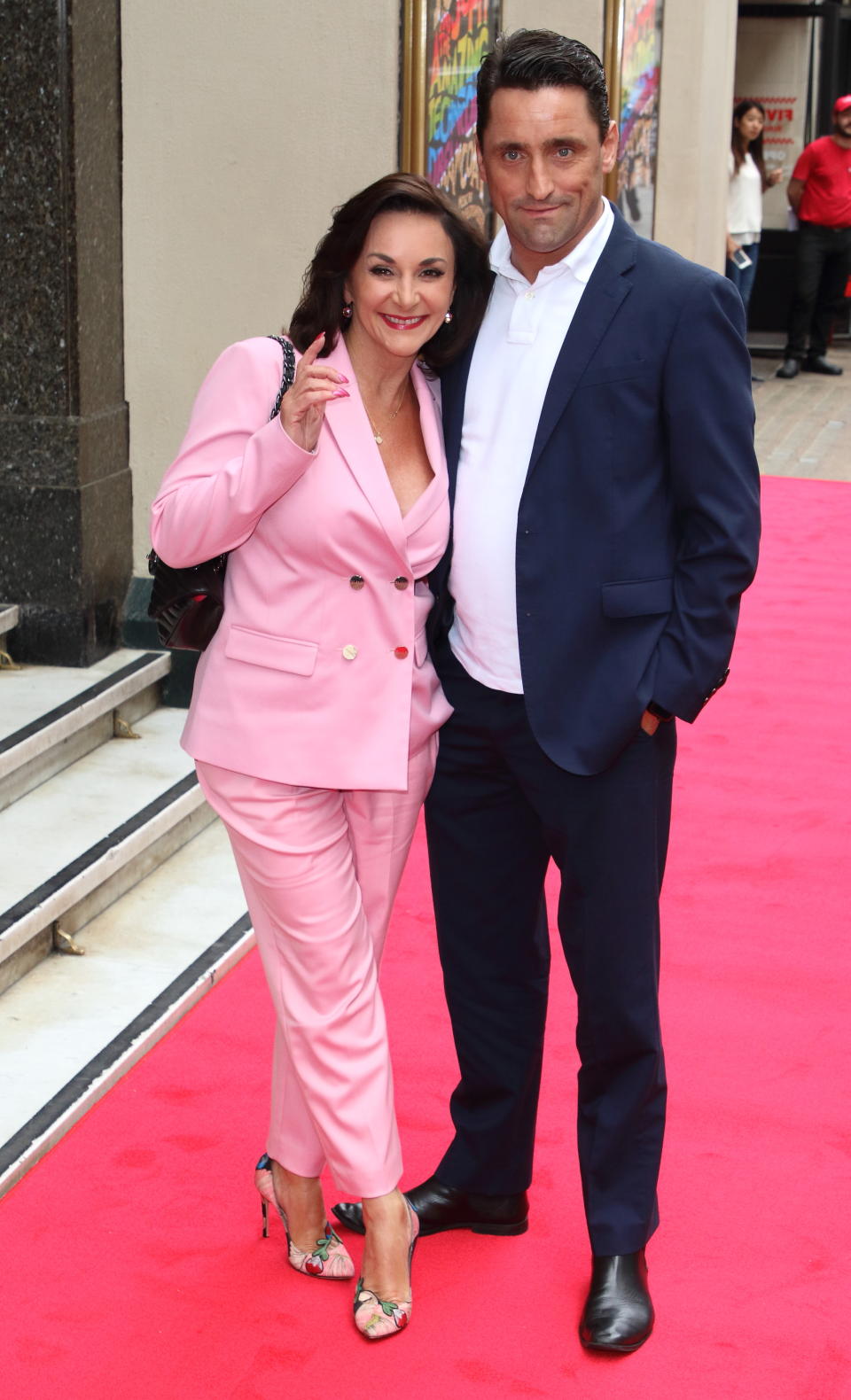 LONDON, UNITED KINGDOM - 2019/07/11: Shirley Ballas and Daniel Taylor attend the Joseph and the Amazing Technicolor Dreamcoat Press Night at the London Palladium. (Photo by Keith Mayhew/SOPA Images/LightRocket via Getty Images)