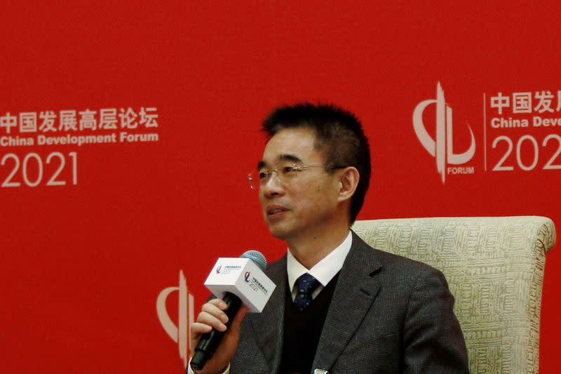 FILE PHOTO: Wu Zunyou attends the China Development Forum in Beijing