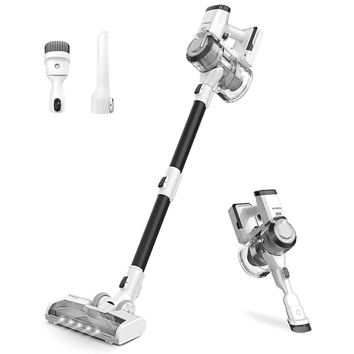 <p><a href="https://go.redirectingat.com?id=74968X1596630&url=https%3A%2F%2Fwww.walmart.com%2Fip%2FTineco-PWRHERO-11-Snap-Cordless-Lightweight-Stick-Vacuum-Cleaner-with-Powerful-Suction-for-Carpet-Hard-Surfaces-and-Pet-Hair%2F130723453&sref=https%3A%2F%2F" rel="nofollow noopener" target="_blank" data-ylk="slk:Shop Now;elm:context_link;itc:0;sec:content-canvas" class="link rapid-noclick-resp">Shop Now</a></p><p>PWRHERO 11 Snap Cordless Stick Vacuum</p><p>walmart.com</p><p>$159.99</p>