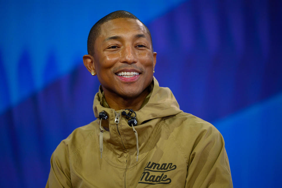 Pharrell smiling