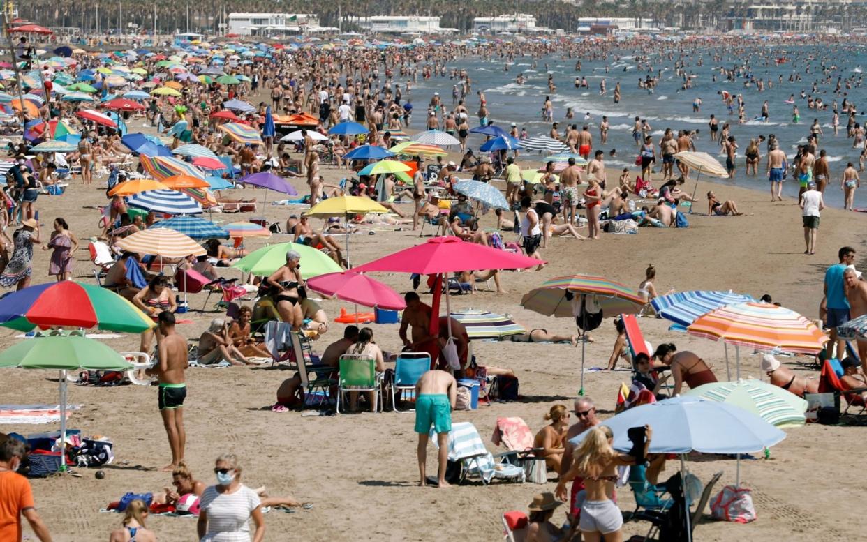 Beaches amid a coronavirus outbreak in Barcelona, Spain - Alejandro Garcia/EPA-EFE/Shutterstock 