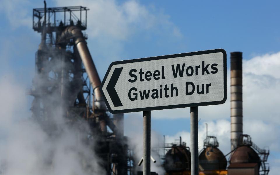 Tata Steel steel plant at Port Talbot, south Wales. - AFP