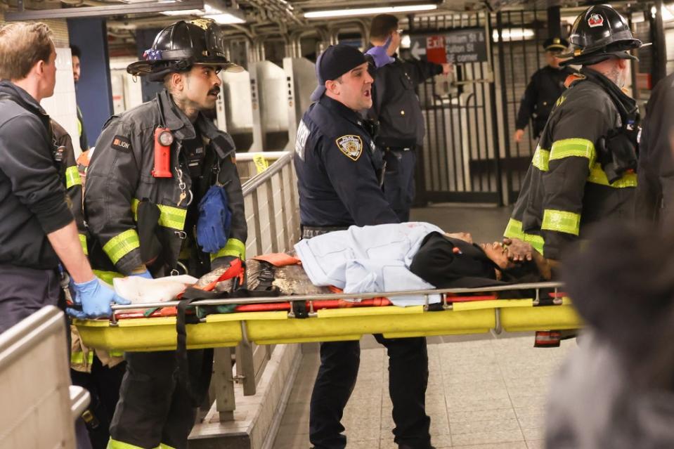 Police said Christian Valdez’s ex lost the lower part of both her legs after he allegedly shoved her into the path of a subway train in Lower Manhattan on Saturday morning. William Farrington