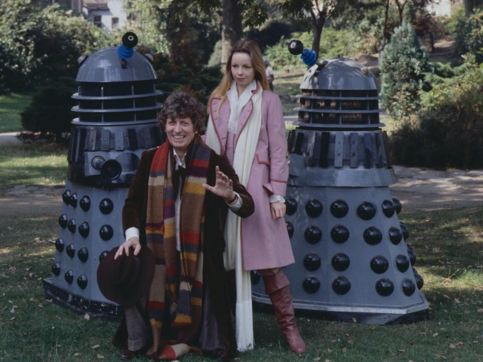 Tom Baker as the 4th Doctor Who and Lalla Ward as Romana in 1979 (Rcc/Shutterstock)