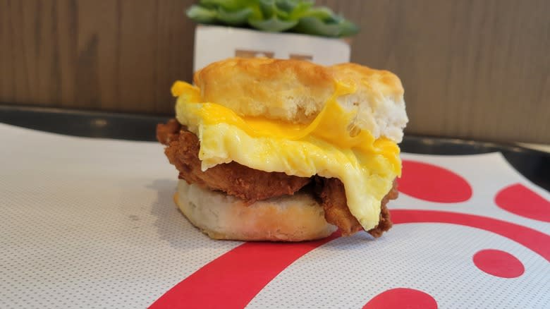 Chick-fil-A chicken egg cheese biscuit