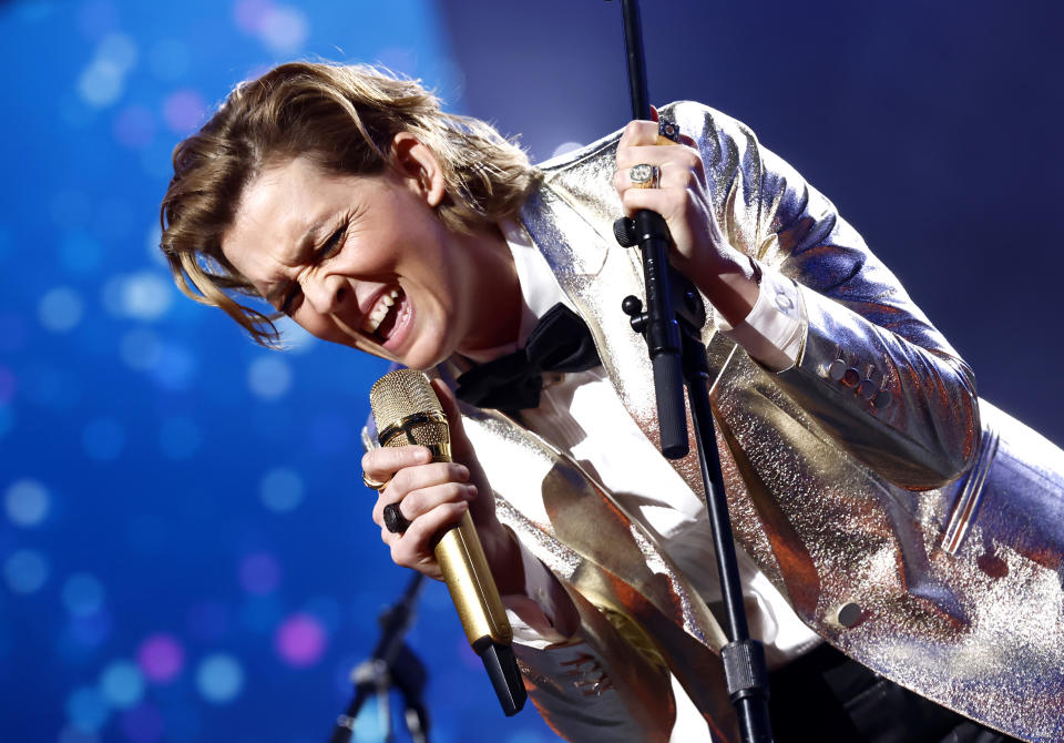 Brandi Carlile performs onstage during MusiCares Persons of the Year Honoring Berry Gordy and Smokey Robinson at Los Angeles Convention Center on Feb. 3, 2023 in Los Angeles, Calif. (Photo: Emma McIntyre/Getty Images for The Recording Academy)