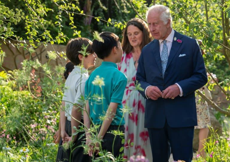 King Charles III, a passionate environmentalist, and Queen Camilla got a preview of the no grown-ups garden (Arthur Edwards)