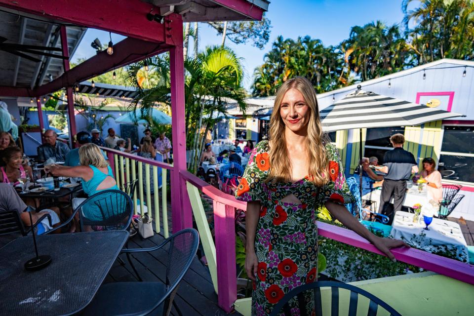 Owner Siobhan Cleveland at her restaurant The Real Macaw on Bayshore Drive in Naples.