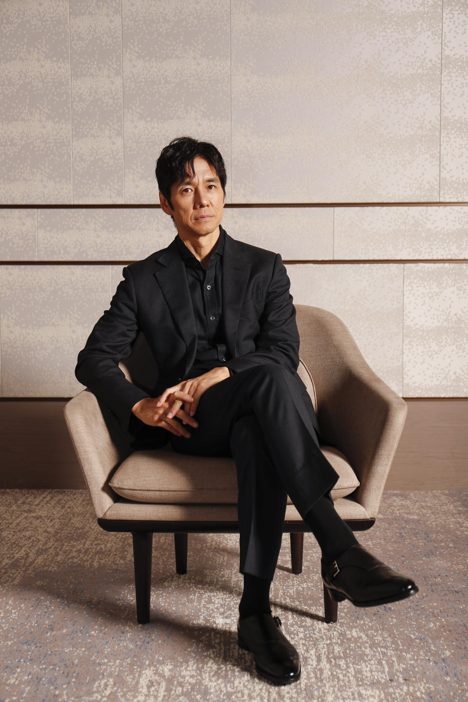 Hidetoshi Nishijima poses for a photo in Tokyo on Tuesday, June 25, 2024, during a media event for the Apple TV+ series "Sunny." (Photo/Rodrigo Reyes Marin)