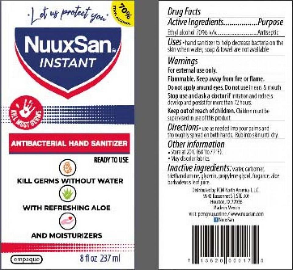 Nuuxsan Instant Hand Sanitizer
