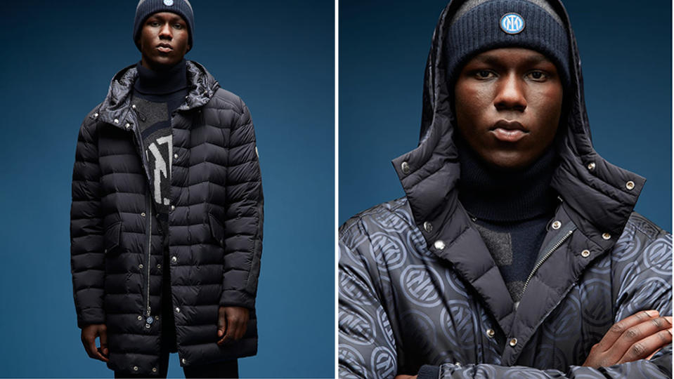 Moncler chairman and CEO, Remo Ruffini's jacket designed in collaboration with Inter Milan