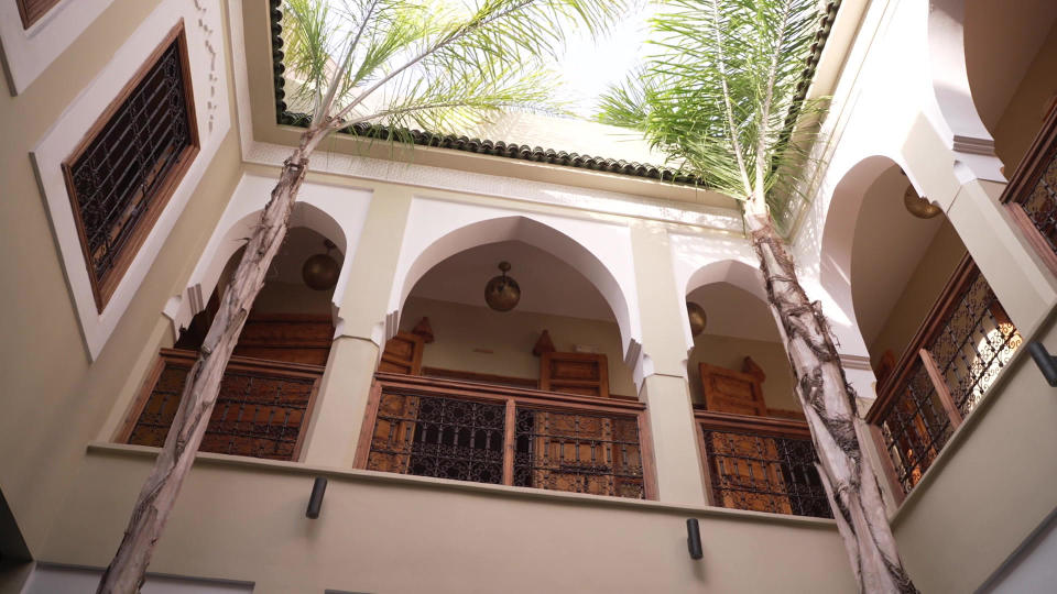 A traditional Moroccan riad in Marrakesh. / Credit: CBS News