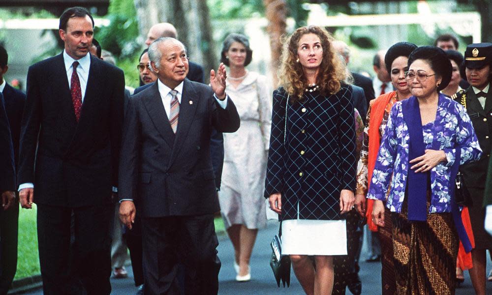 Paul Keating with the then Indonesian president, Suharto