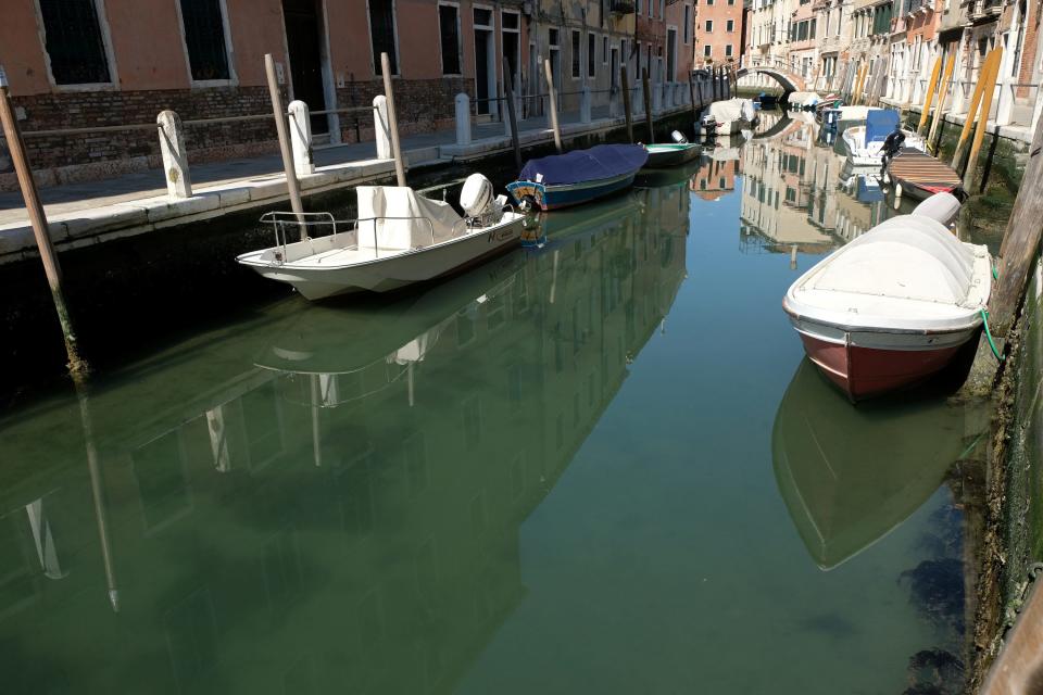 Clear waters in Venice.