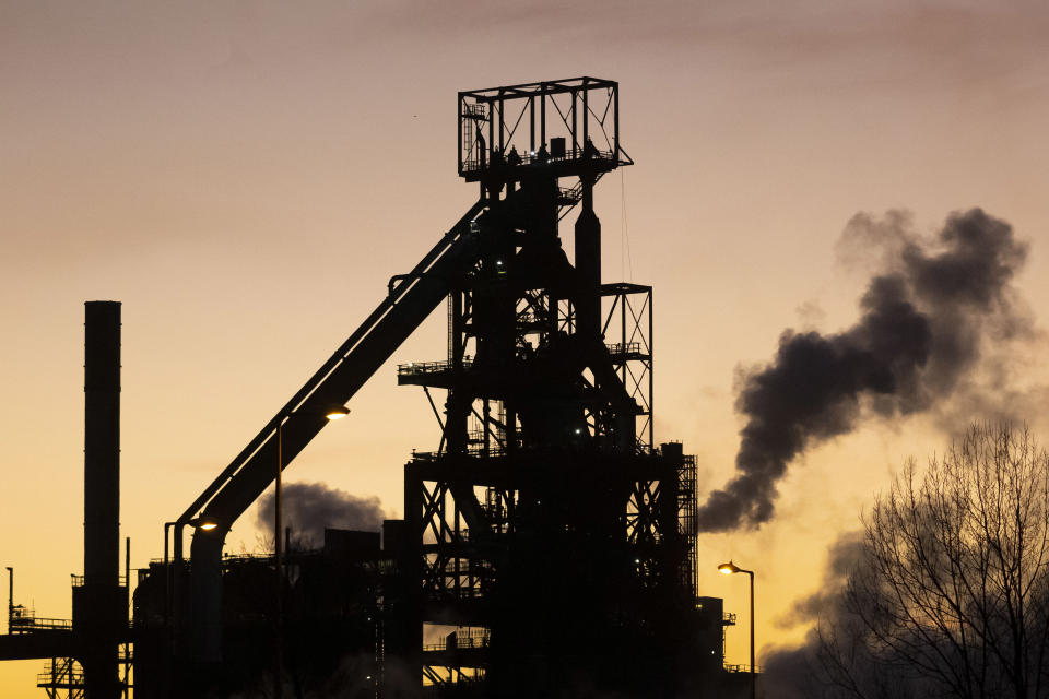 PORT TALBOT, UNITED KINGDOM - JANUARY 21: A general view of Tata Steel at sunset on January 21, 2020 in Port Talbot, United Kingdom. (Photo by Matthew Horwood/Getty Images)