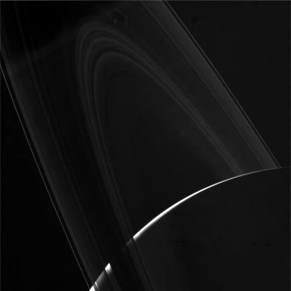 Saturn and its rings.