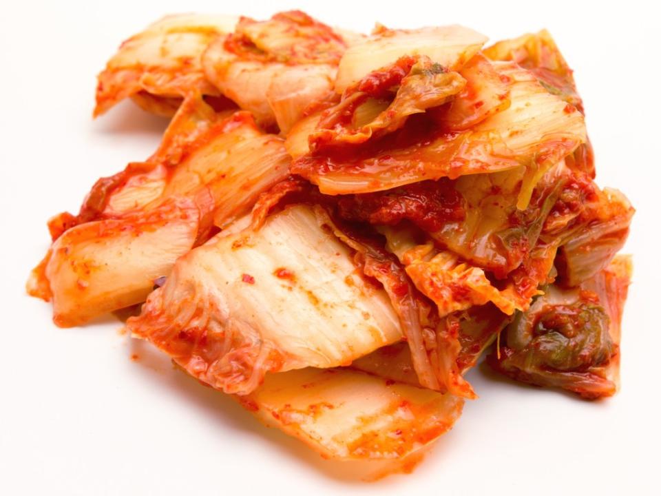 Fermented foods like kimchi can add more good bacteria to the gut. rdnzl – stock.adobe.com