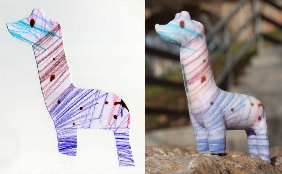 <a href="http://crayoncreatures.com/">Crayon Creatures</a> turns children's drawings into 3D printed creations. A great gift for the young imagination, upload your niece/little brother/cousin's most creative drawing and it will be shipped to them as a playable 3D printed toy! <a href="http://crayoncreatures.com/">Order here</a>. 
