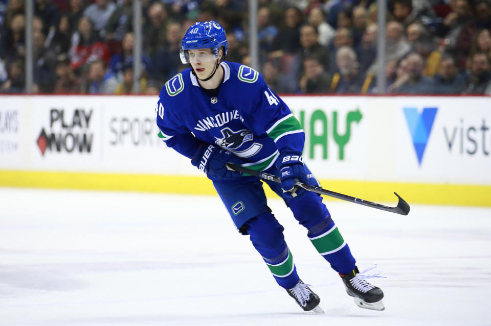 Elias Pettersson is officially having the best rookie season in Canucks history. (Photo by Jeff Vinnick/NHLI via Getty Images)’n