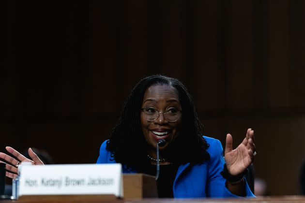 Jackson testifies before the Senate Judiciary Committee. (Photo: Cheriss May for The New York Times)