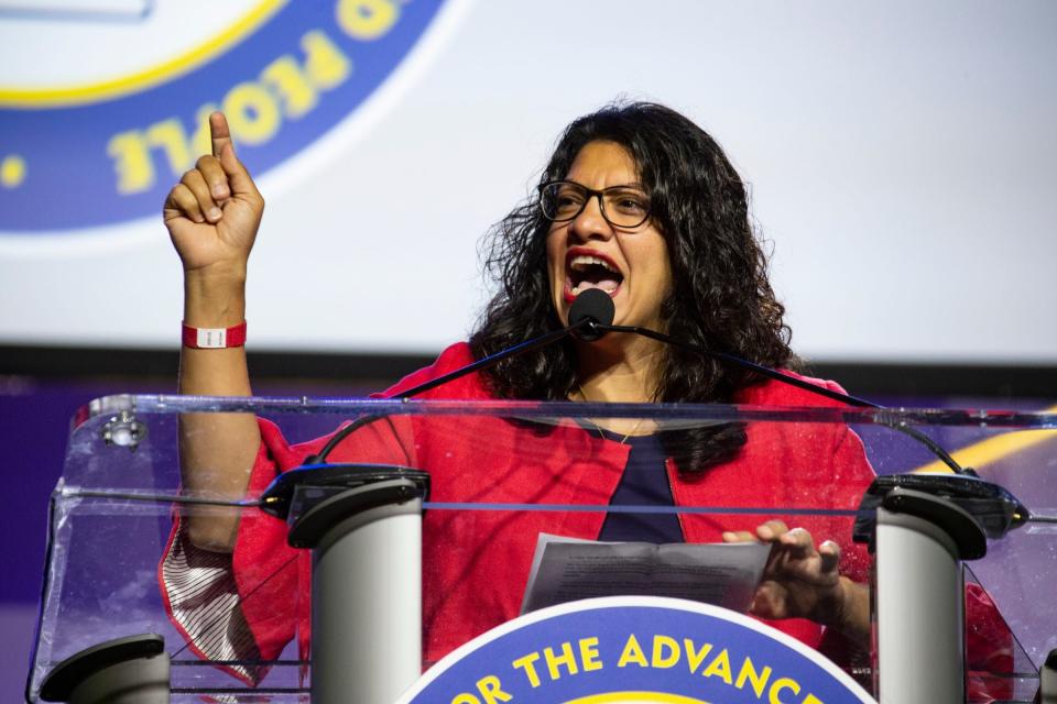 Speaking in Detroit Monday, Tlaib, a member of a Democratic "Squad" of four progressive congresswomen targeted by Trump also said: "You are all the Squad, trust me. If you support equity, you support justice, you are one of us."