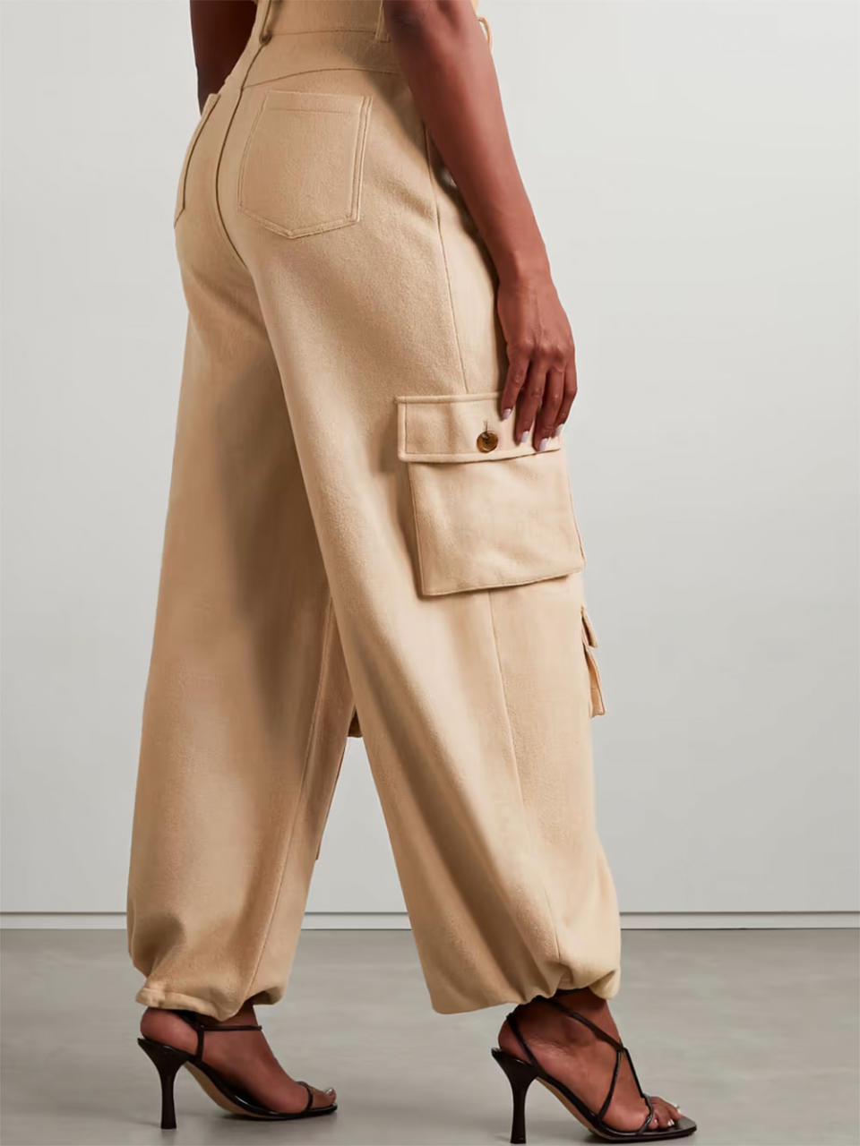 Frankie Shop Hailey Wool-Blend Cargo Pants