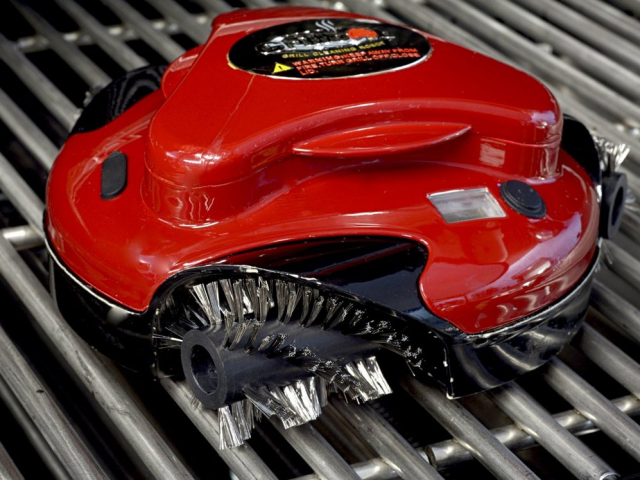 Grillbot Automatic Grill Cleaning Robot (Red, Grillbot Bundle)