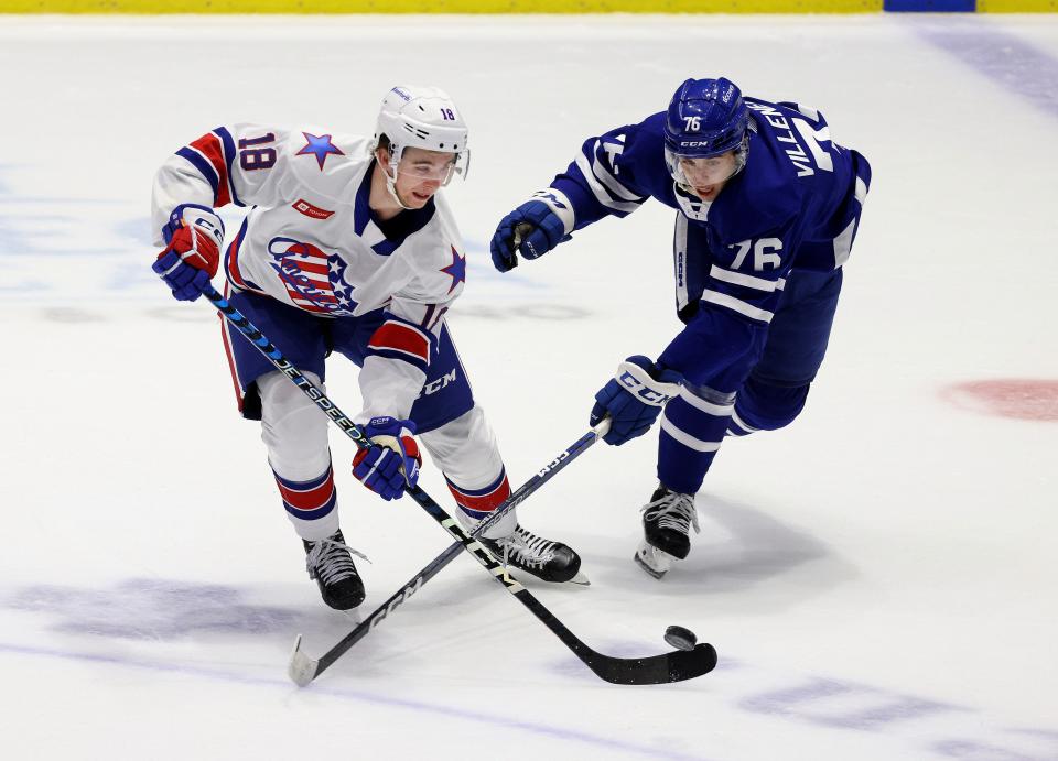 Isak Rosen and the Amerks head to Syracuse Saturday for the deciding Game 5 in their AHL North Division playoff series.