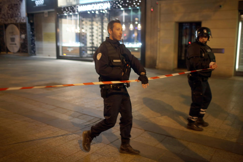 Police officers shot at Champs Elysees in Paris