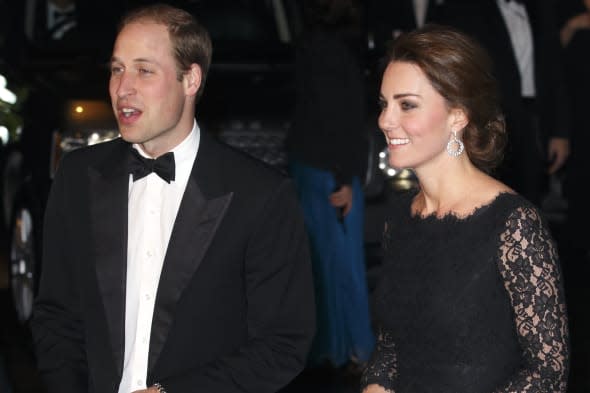 The Duke And Duchess Of Cambridge Attend The Royal Variety Performance