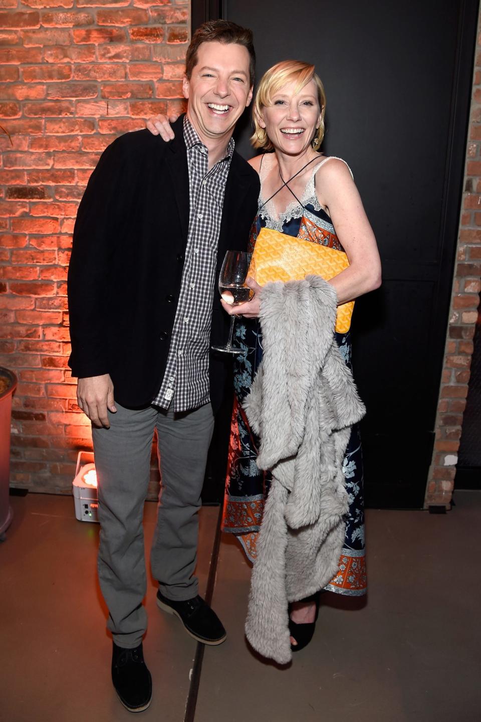 Sean Hayes and Anne Heche