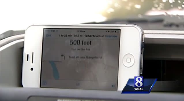 Apple Maps kept on sending skiers searching for Roundtop Mountain down a dead-end road. Photo: WGAL