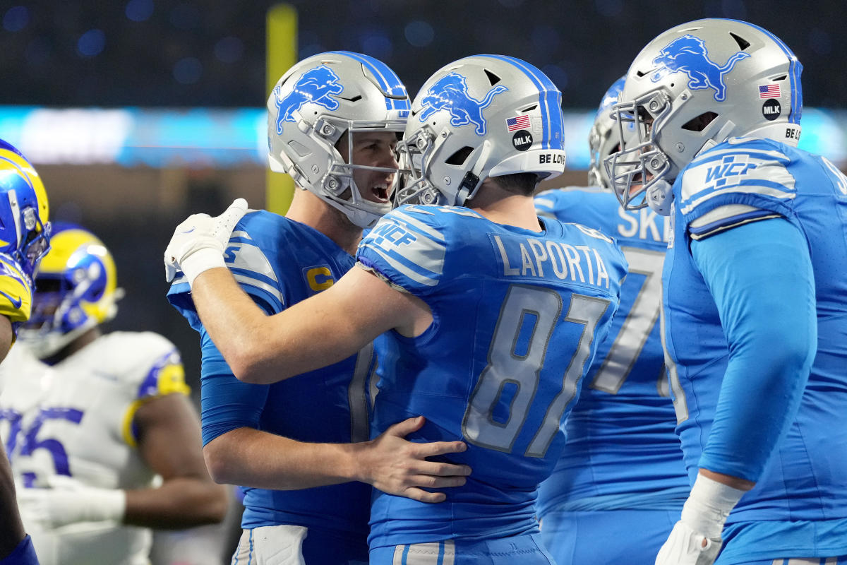 Los Lions derrotaron a los Rams y ganaron su primer partido de playoffs en décadas