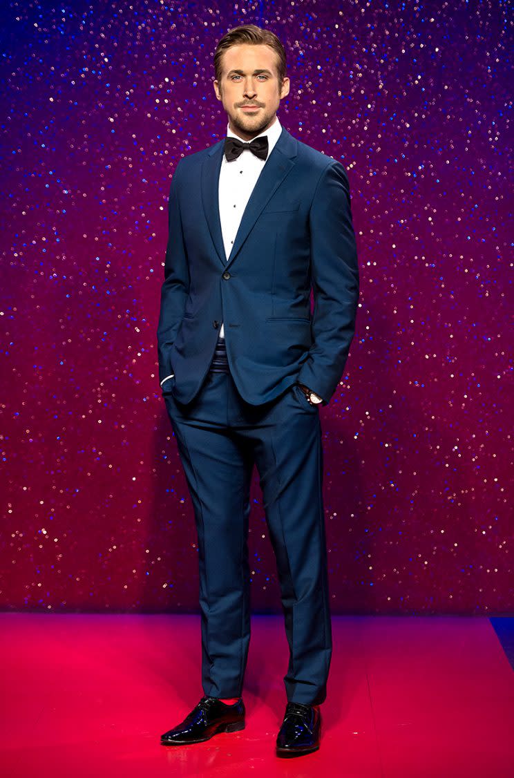 Madame Tussauds unveiled this dapper statue of Ryan Gosling in July 2014. (Photo: Ian Gavan/Getty Images)