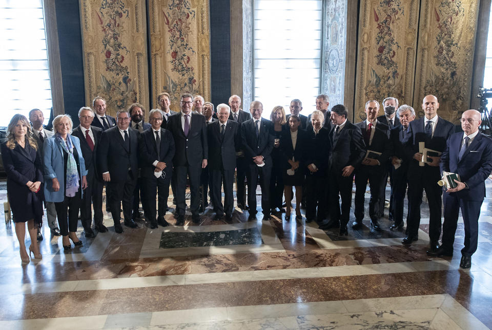 The Cavaliere del Lavoro honorees for 2021. - Credit: Courtesy photo