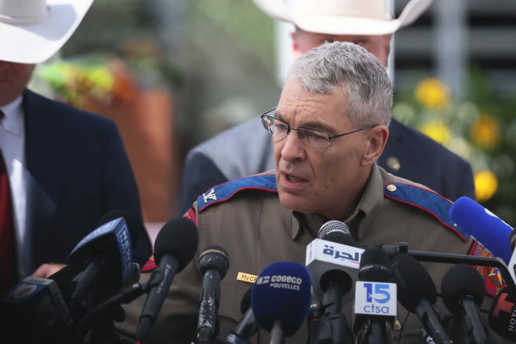 Steve McCraw, Director of the Texas Department of Public Safety, speaks during a press conference about the mass shooting  (Getty Images)