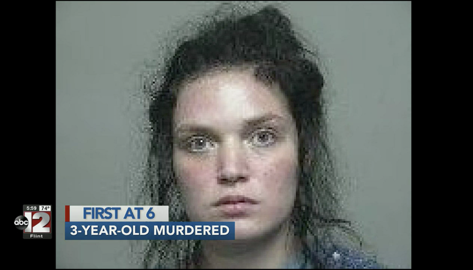 Justine Johnson, 22, has been charged with murder and first-degree child abuse over the death of her daughter (WJRT)