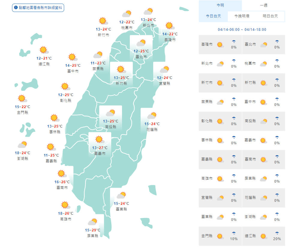 （取自氣象局網站）