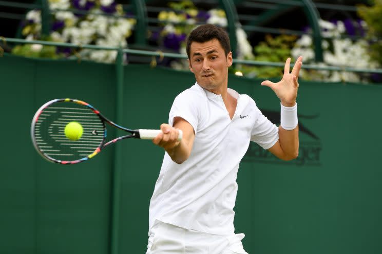 Bernard Tomic found himself in hot water following his controversial post-match comments. (Getty Images)