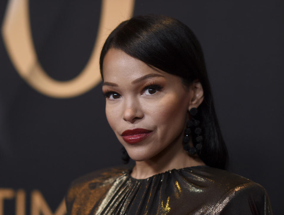 Brook Kerr arrives at the 50th Daytime Emmy Awards on Friday, Dec. 15, 2023, at the Westin Bonaventure Hotel in Los Angeles. (Photo by Richard Shotwell/Invision/AP)