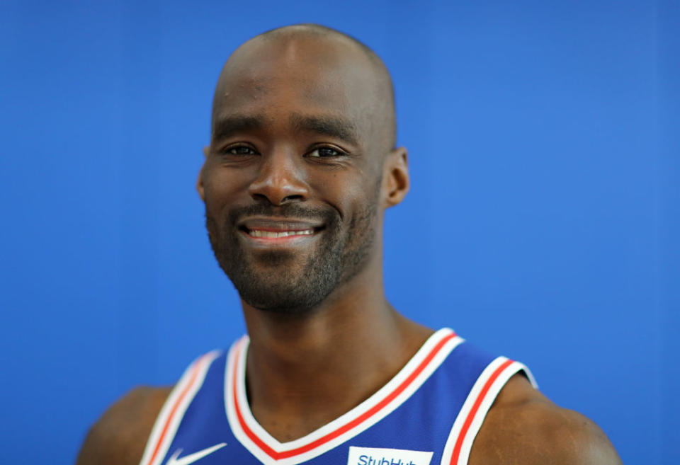 Emeka Okafor has played for Philadelphia’s G League team. (Getty)