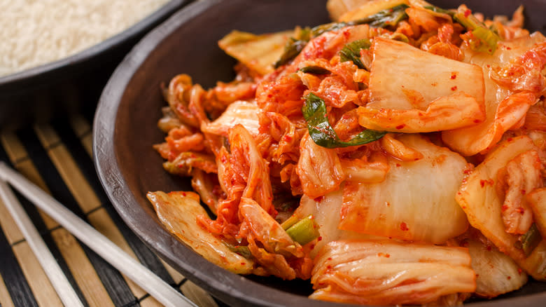 portion of kimchi