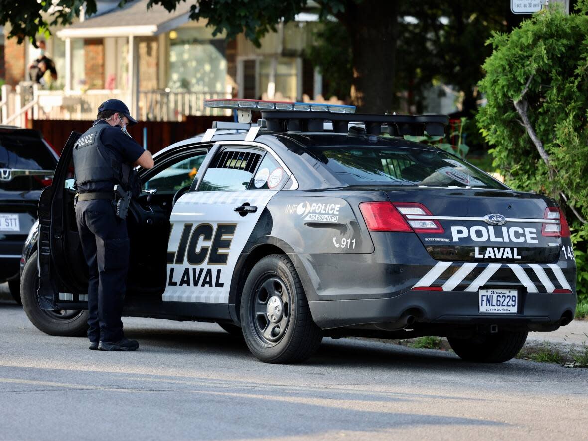 Laval police are investigating a third criminal fire at a public daycare in the Sainte-Dorothée neighbourhood and looking for the public's help identifying a suspect. (Mathieu Wagner/Radio-Canada - image credit)