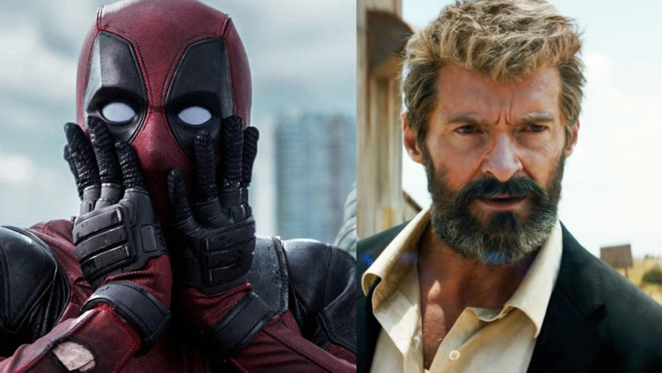 Deadpool side by side with Logan