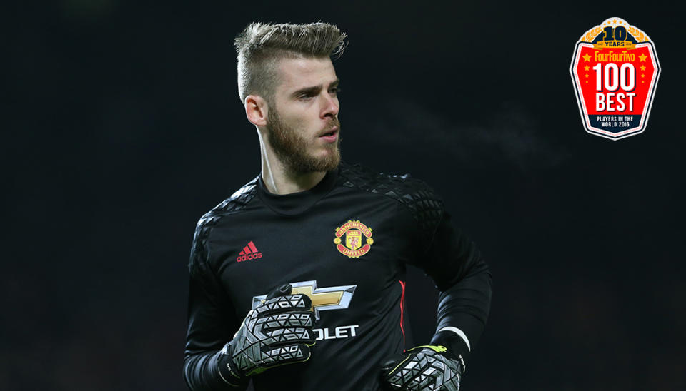 David de Gea is the top Premier League goalkeeper inFourFourTwos Best 100 Players in the Worldfor 2016.